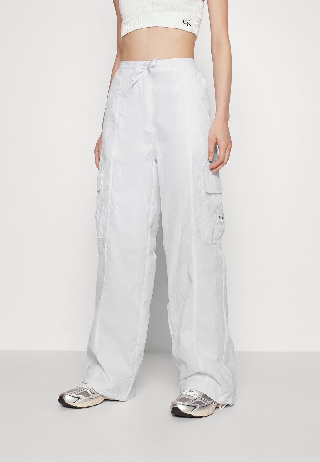 

Брюки SOFT TOUCH WIDE PANT Calvin Klein Jeans, ярко-белый