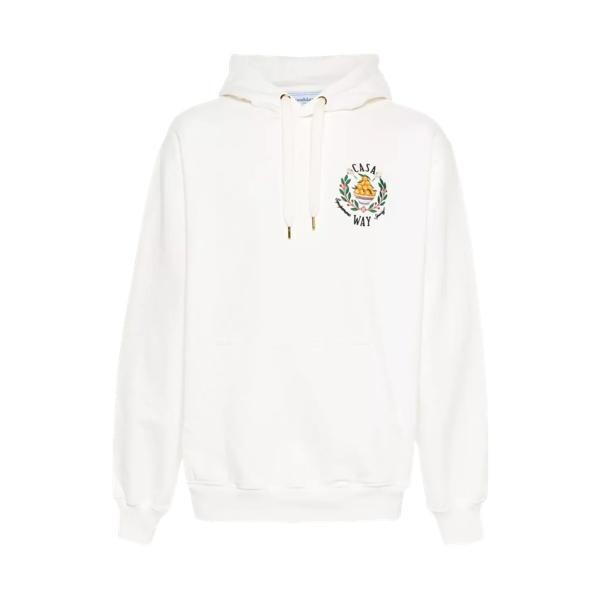 

Футболка casa hoodie aus bio-baumwolle casa casa Casablanca, белый