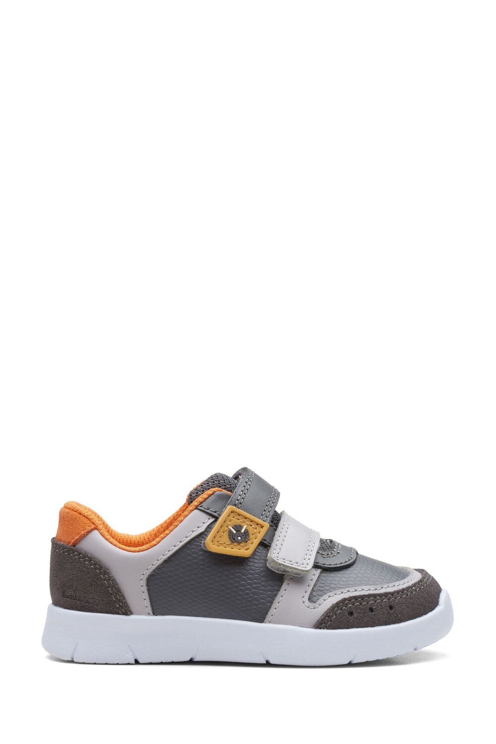

Кожаные туфли Ath Roar T узкого кроя Clarks, серый