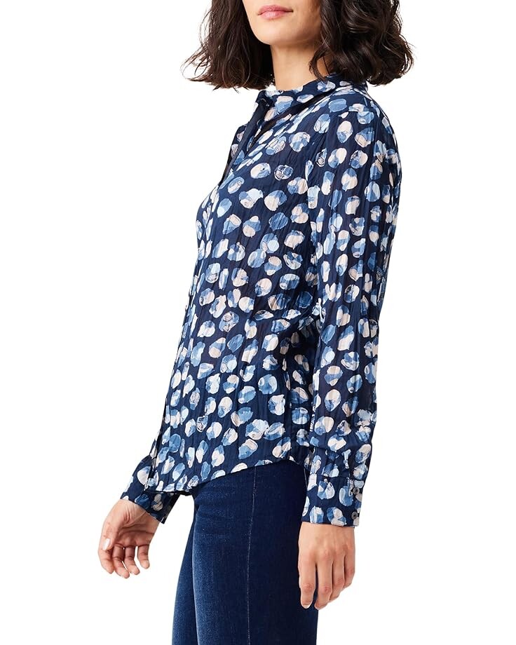 

Рубашка NIC+ZOE Many Moons Crinkle Shirt, синий мульти
