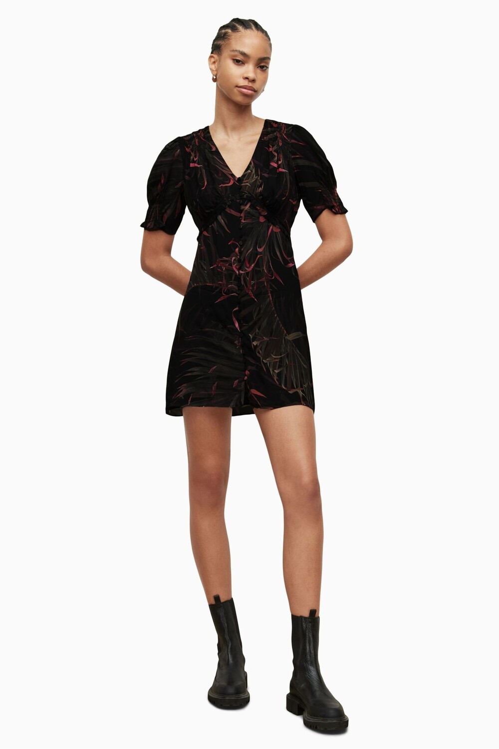 

AllSaints Demi Laur Черное платье All Saints, черный