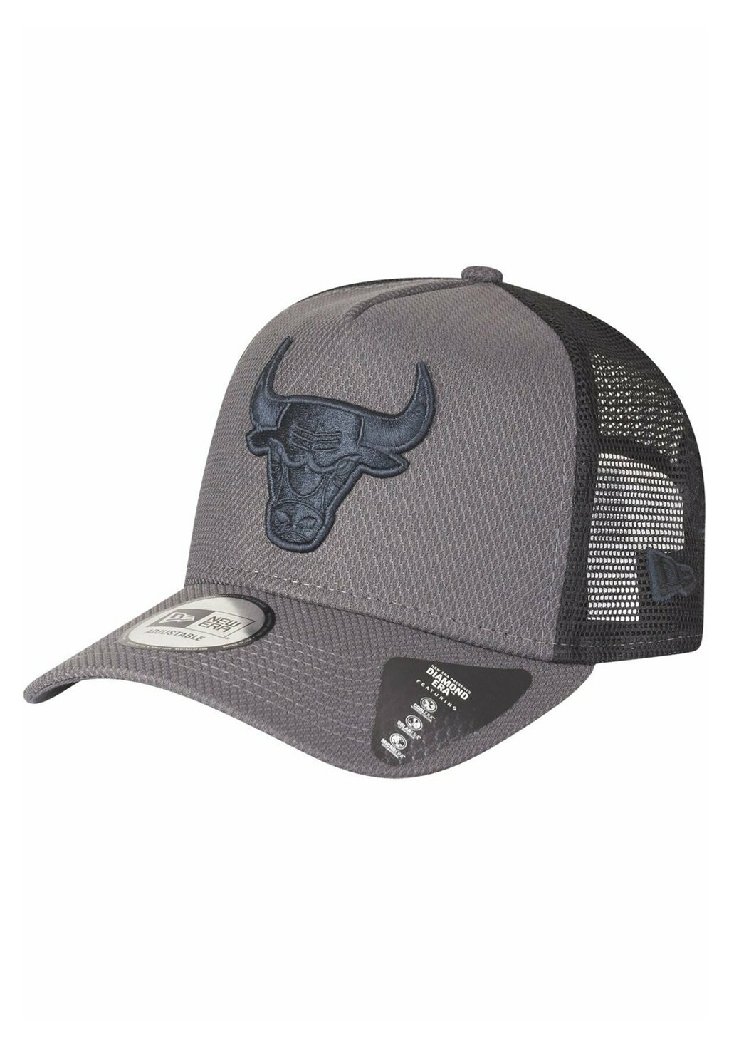 

Бейсболка TRUCKER DIAMOND CHICAGO BULLS New Era, цвет grey