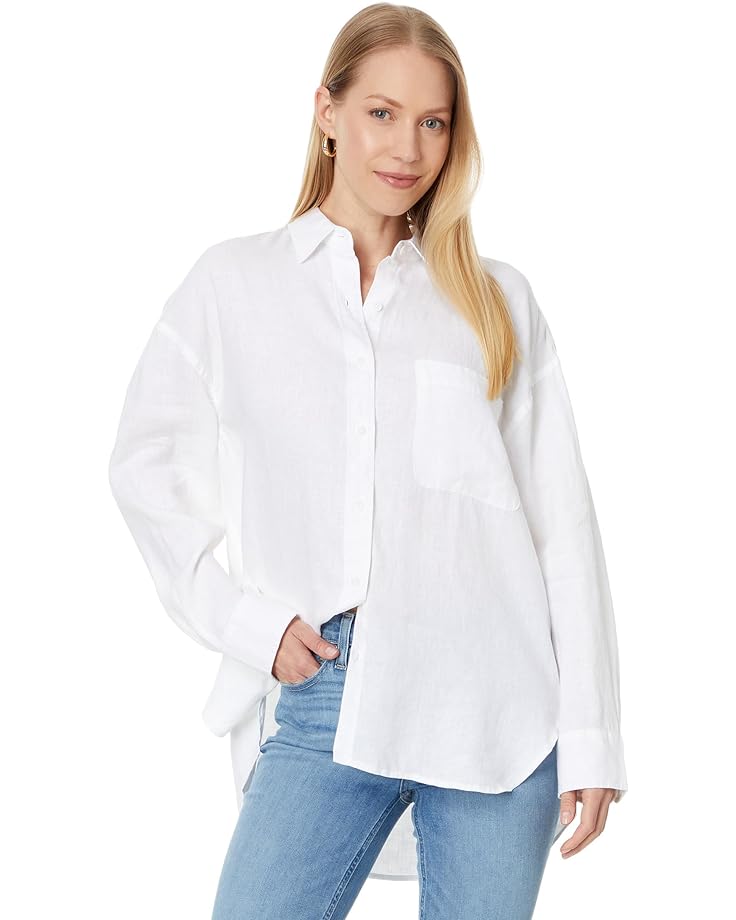 Рубашка Faherty Linen Laguna Relaxed, белый