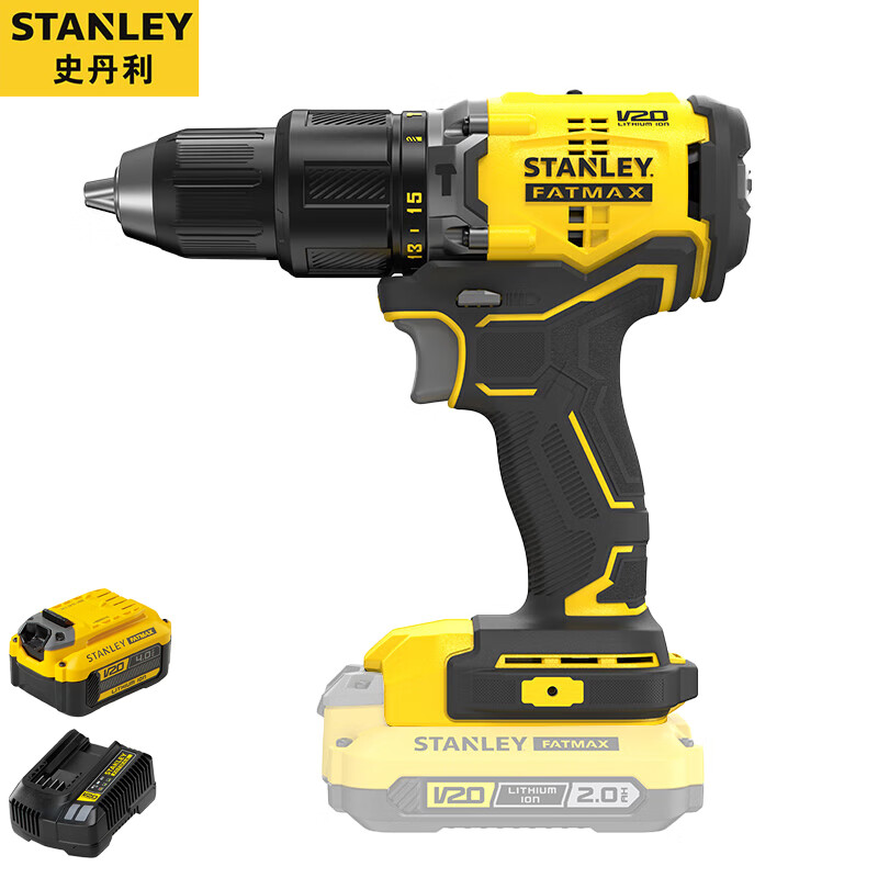 Дрель аккумуляторная Stanley SBD715K-A9 + аккумулятор 4.0Ah, зарядное устройство