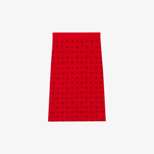

Меланжевая трикотажная юбка с логотипом Claudie Pierlot, цвет rouges