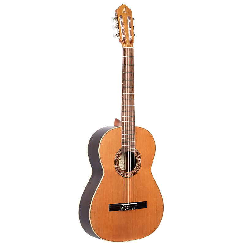 

Акустическая гитара *NOS* Ortega Traditional Series R190 Made in Spain Classical Nylon String Guitar w/ Gig Bag - Natural