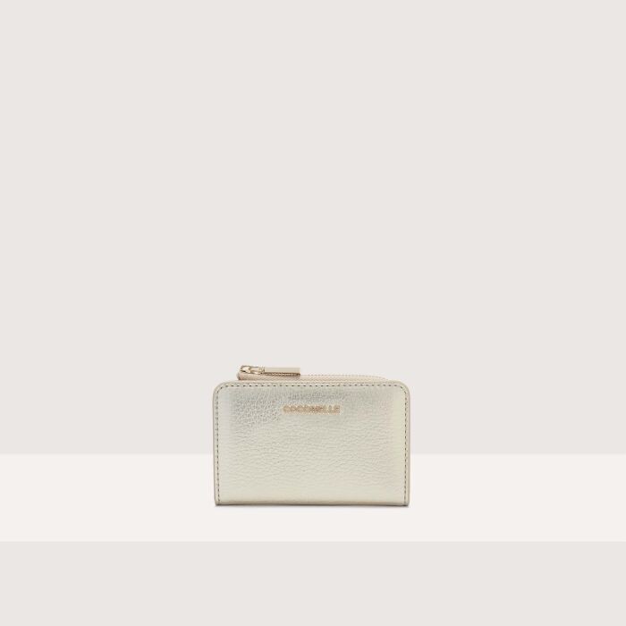 

Визитница из зернистой кожи Coccinelle METALLIC SOFT, серебряный