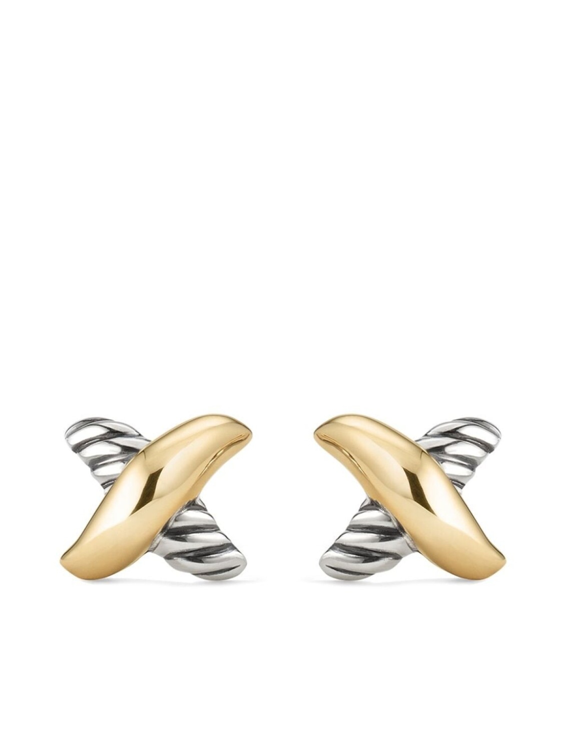 

Серьги Petite X из серебра и желтого золота David Yurman, золотой