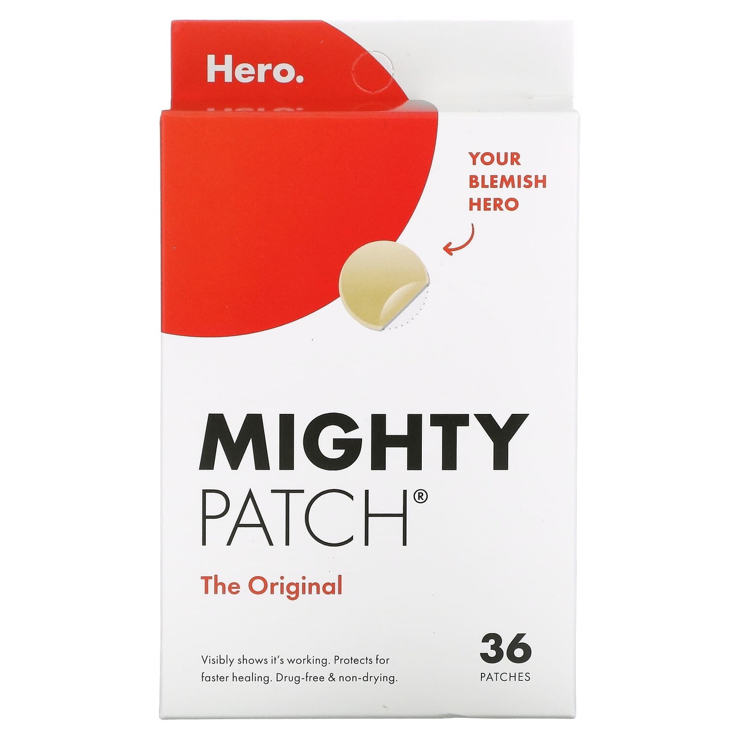 

Mighty Patch, оригинальные пластыри, 36 шт., Hero Cosmetics
