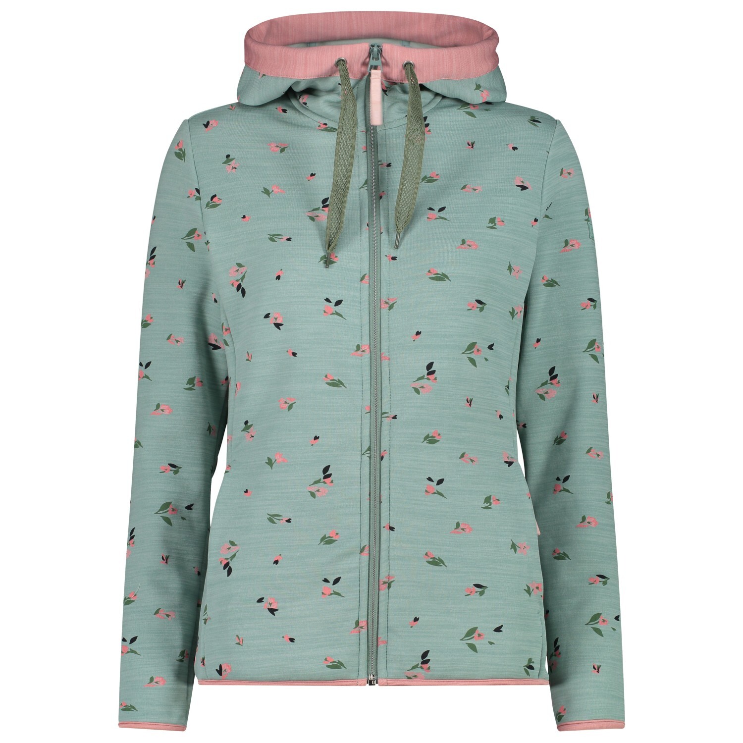 

Флисовая жилетка Cmp Women's Printed Stretch Fix Hood, цвет Jade Melange