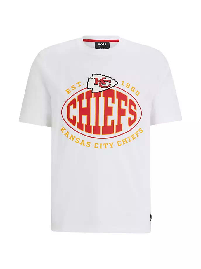 

Футболка BOSS x NFL из эластичного хлопка Boss, цвет natural chiefs