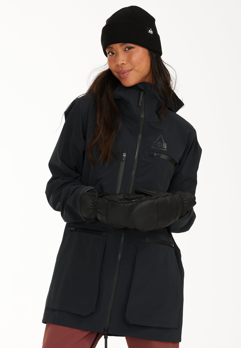 Зимнее пальто SOS, цвет black