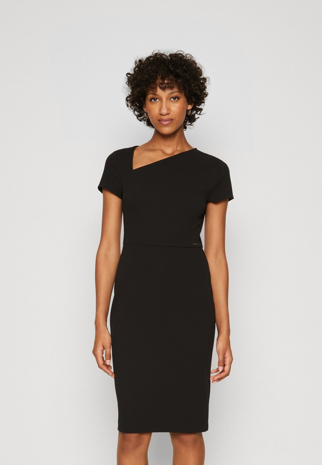 Платье из джерси OPEN NECK DRESS , цвет black Calvin Klein