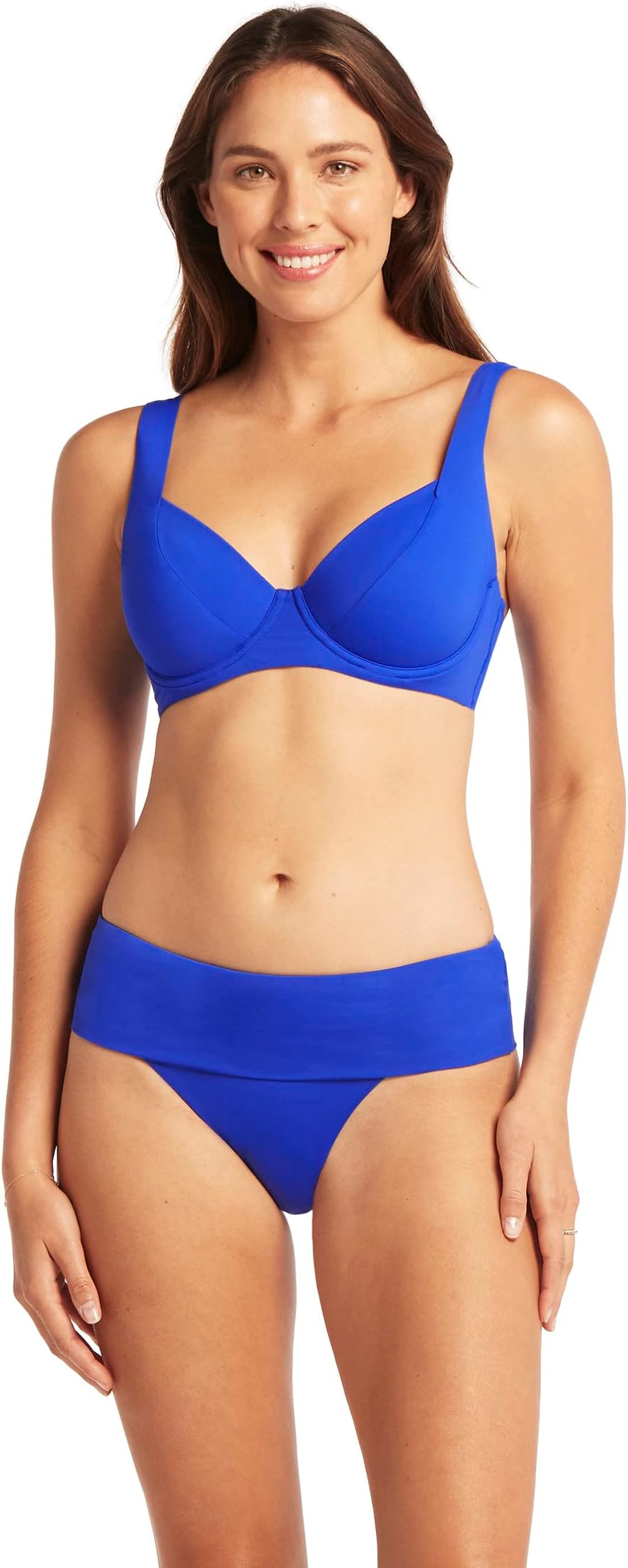 

Чашка Essentials C/D с бюстгальтером на косточках SEA LEVEL SWIM, цвет Cobalt