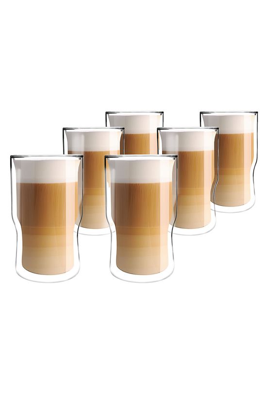 Набор стаканов 350 мл (6 шт.) Vialli Design, прозрачный набор кофейных чашек 6 шт vialli design прозрачный