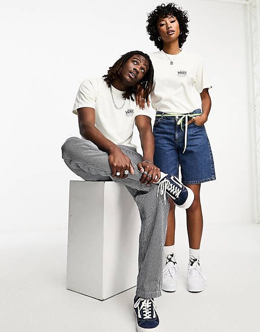 

Белая футболка с принтом на спине Classic с держателями Vans street Classic, Белый