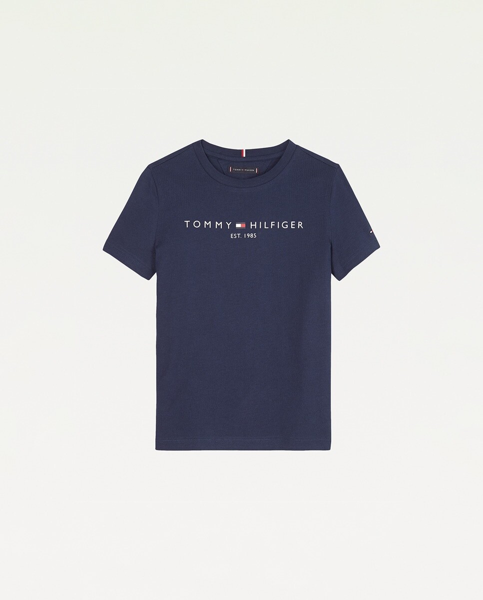 

Футболка для мальчика темно-синего цвета с короткими рукавами Tommy Hilfiger, темно-синий