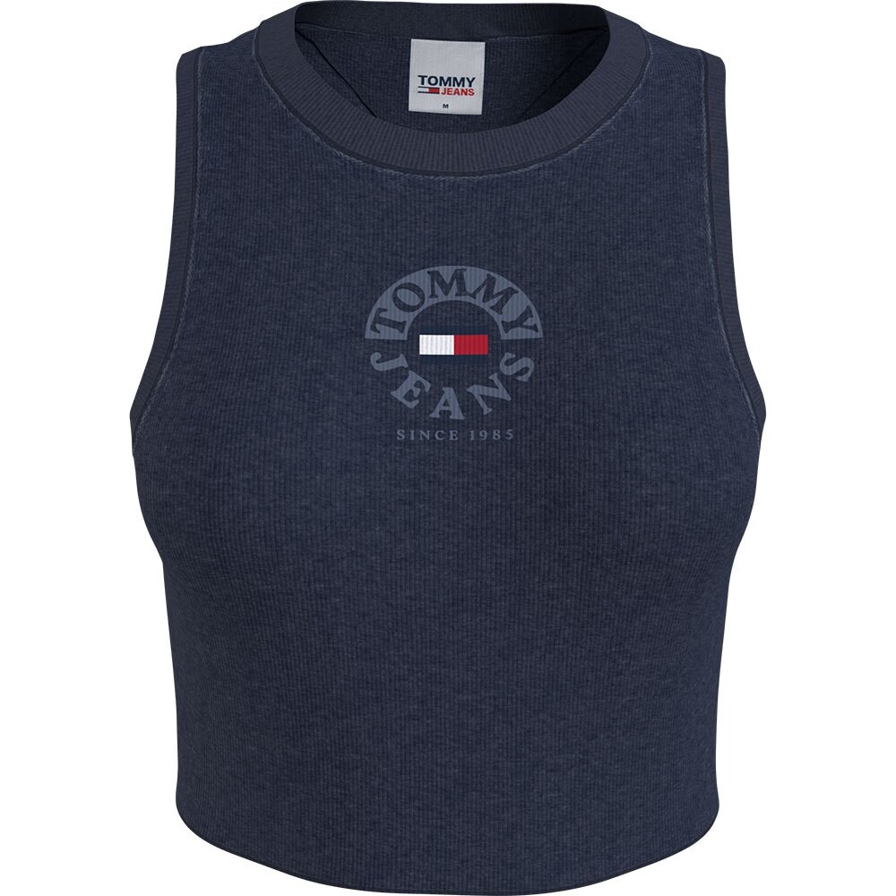 

Футболка без рукавов Tommy Jeans Crop Timeless Circle, синий