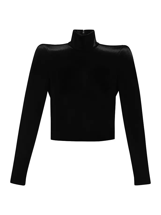 

Водолазка с круглыми плечами Balenciaga, черный
