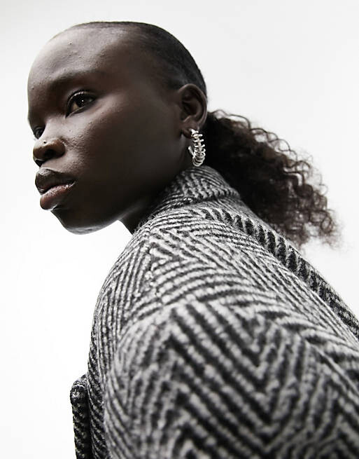 

Разноцветный фактурный пиджак Topshop Petite