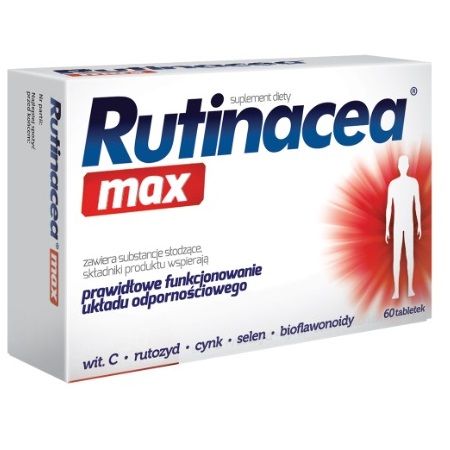 цена Rutinacea Max Tabletki таблетки для повышения иммунитета, 60 шт.
