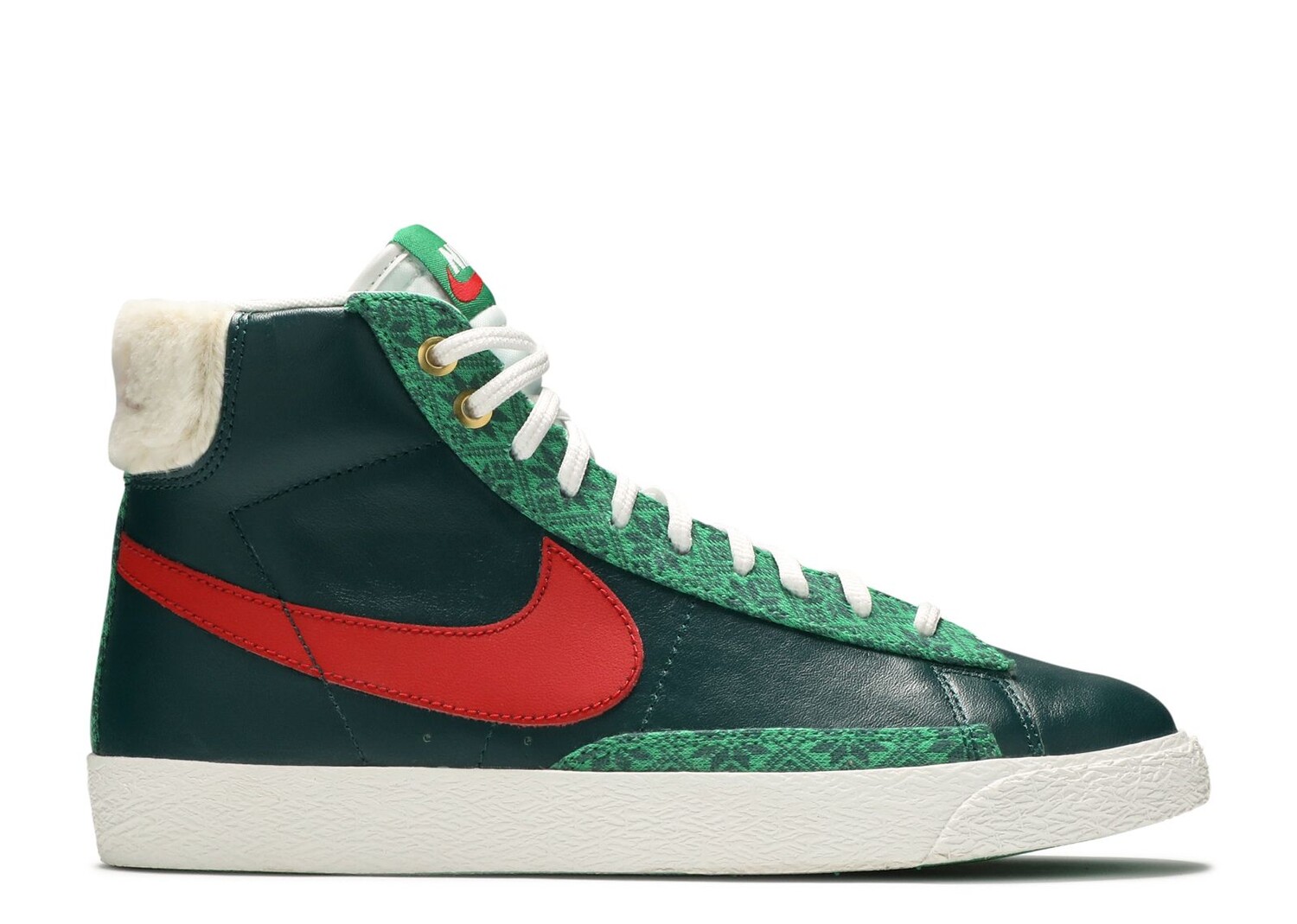 Кроссовки Nike Blazer Mid '77 Vintage Gs 'Christmas Sweater', зеленый