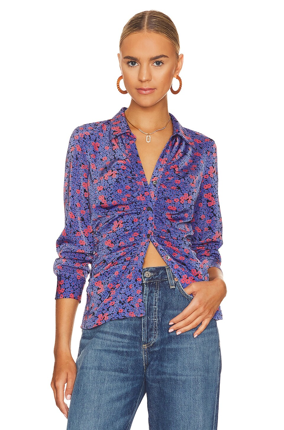 

Топ Rails Lisa Button Down, цвет Bloom