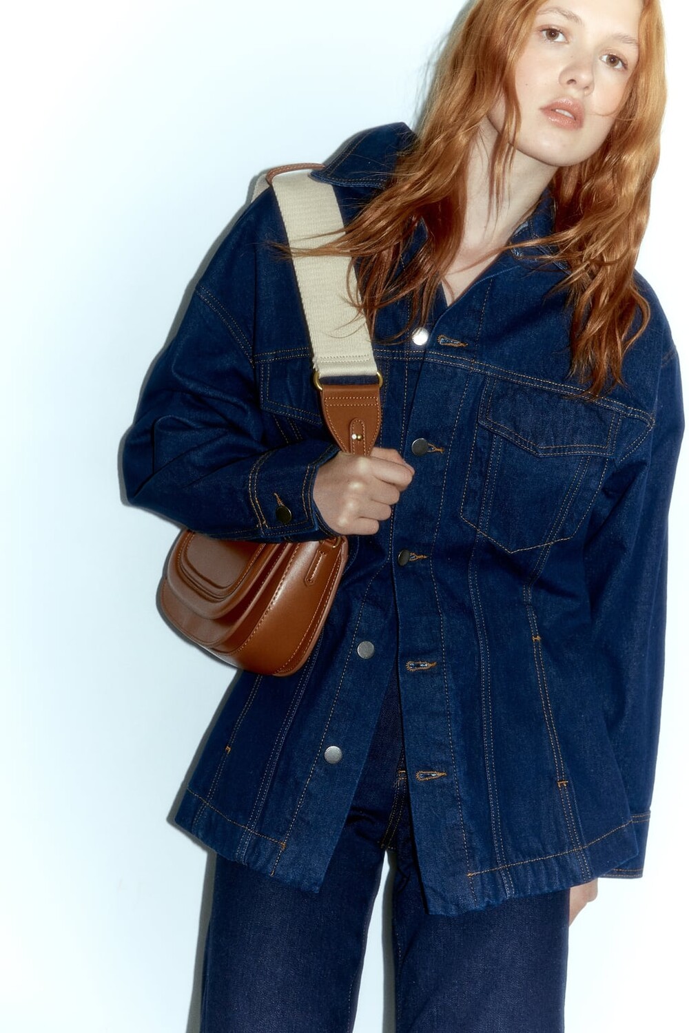 

Сумка через плечо ZARA, коричневый