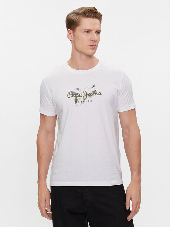 

Футболка узкого кроя Pepe Jeans, белый