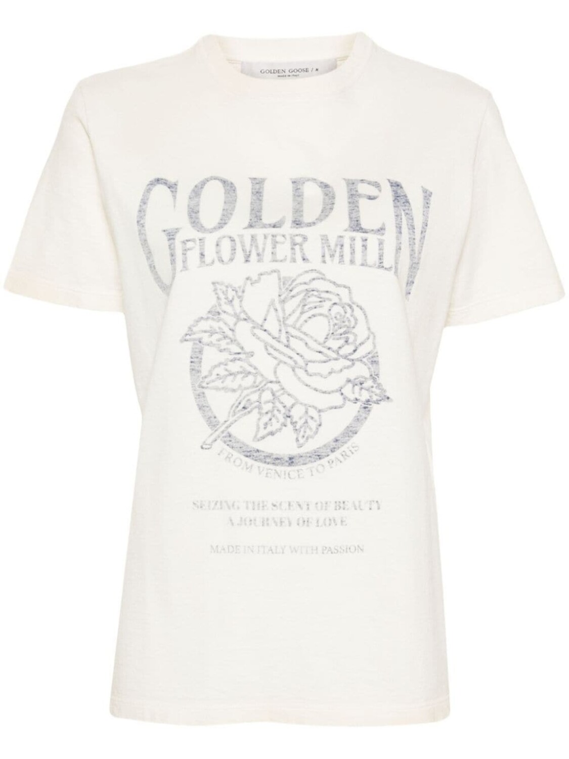 

Golden Goose футболка с логотипом, нейтральный цвет