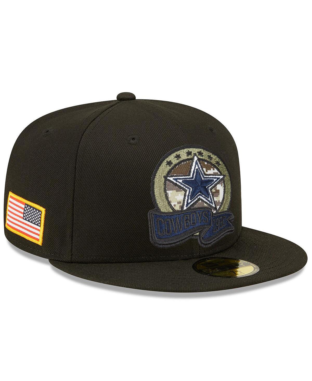 

Мужская черная приталенная шляпа Dallas Cowboys 2022 Salute To Service 59FIFTY New Era