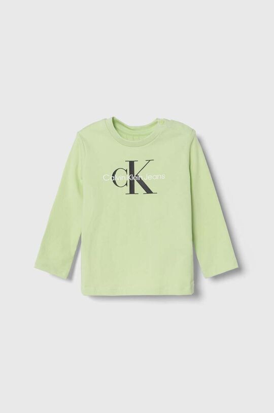 

Детская футболка с длинными рукавами Calvin Klein Jeans, зеленый