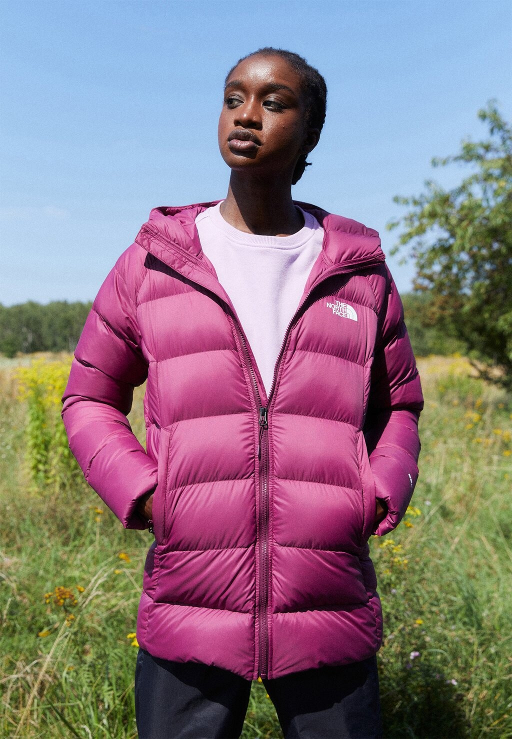 

Пуховик HYALITE PARKA The North Face, бойзеновая ягода