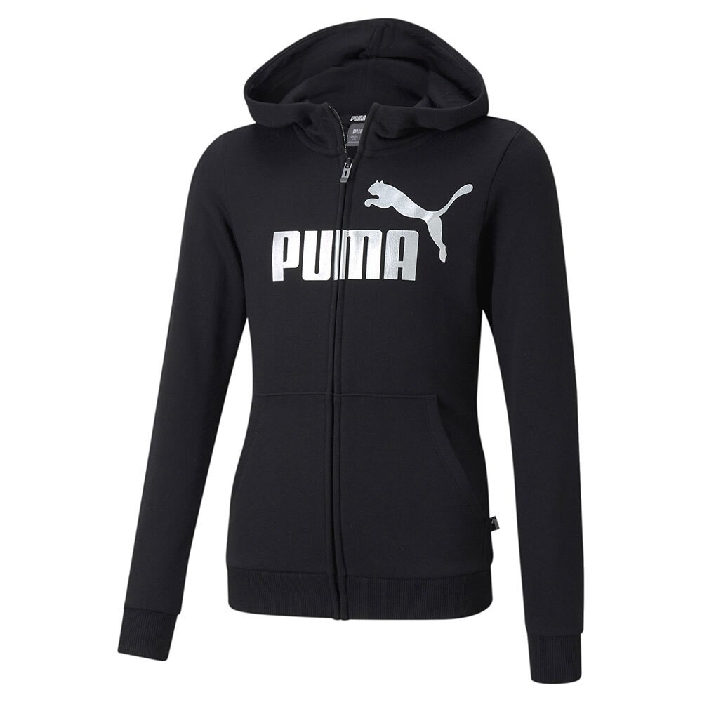 

Толстовка Puma Essentials+ Logo Full Zip, черный