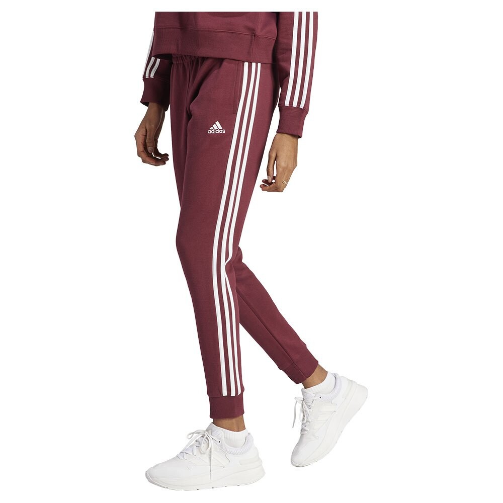 

Брюки adidas Sportswear Essentials 3 Stripes French Terry Cuffed Joggers, красный