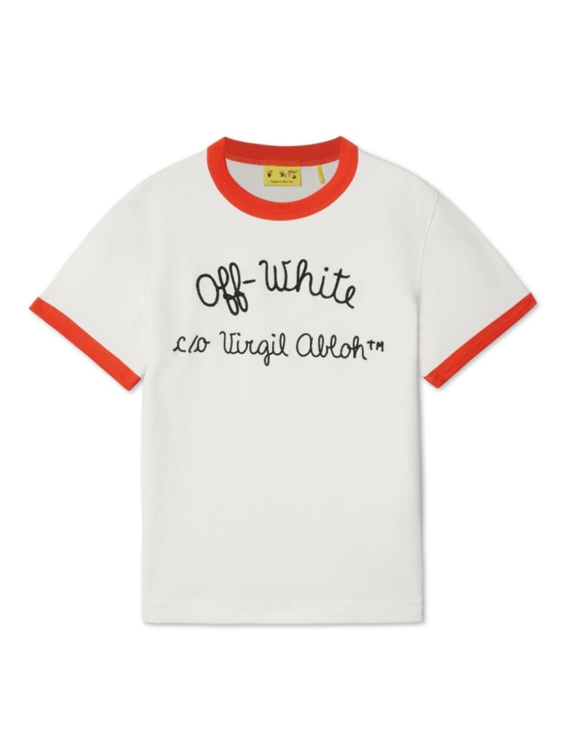 

Футболка с надписью «Рингер» Off-White Kids, белый