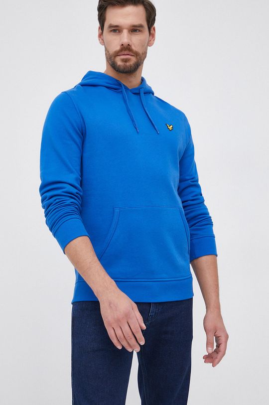 

Хлопковая толстовка Lyle & Scott, синий