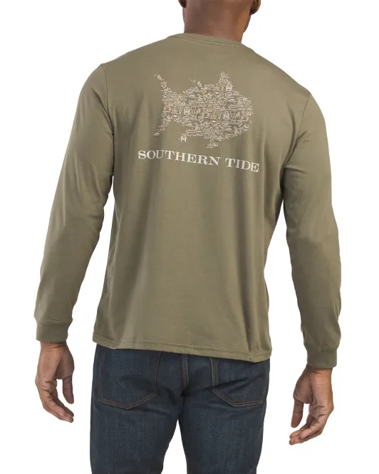 

Футболка с длинным рукавом Livin Lodge Skipkack Fill Southern Tide, зеленый