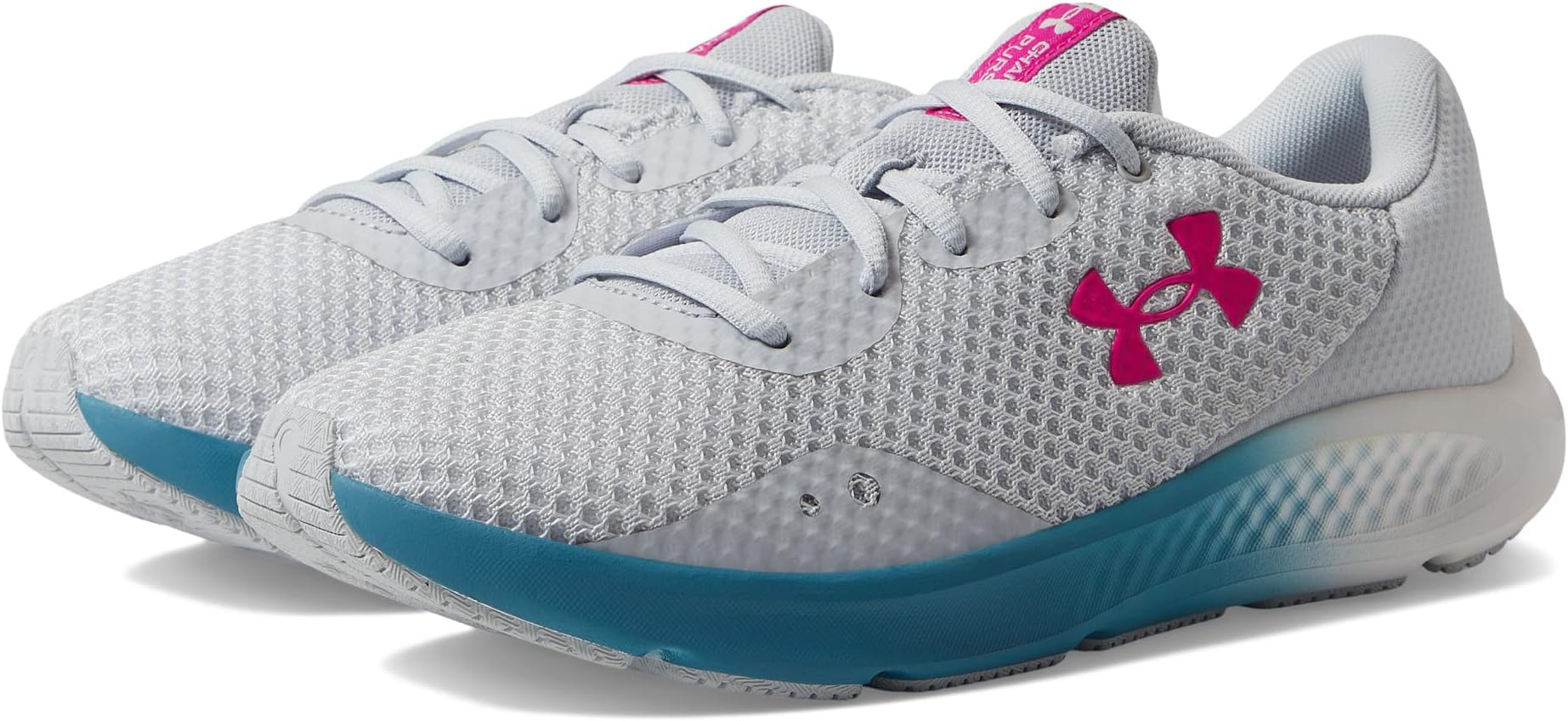 Кроссовки Charged Pursuit 3 Under Armour, цвет Halo Gray/Halo Gray/Rebel Pink
