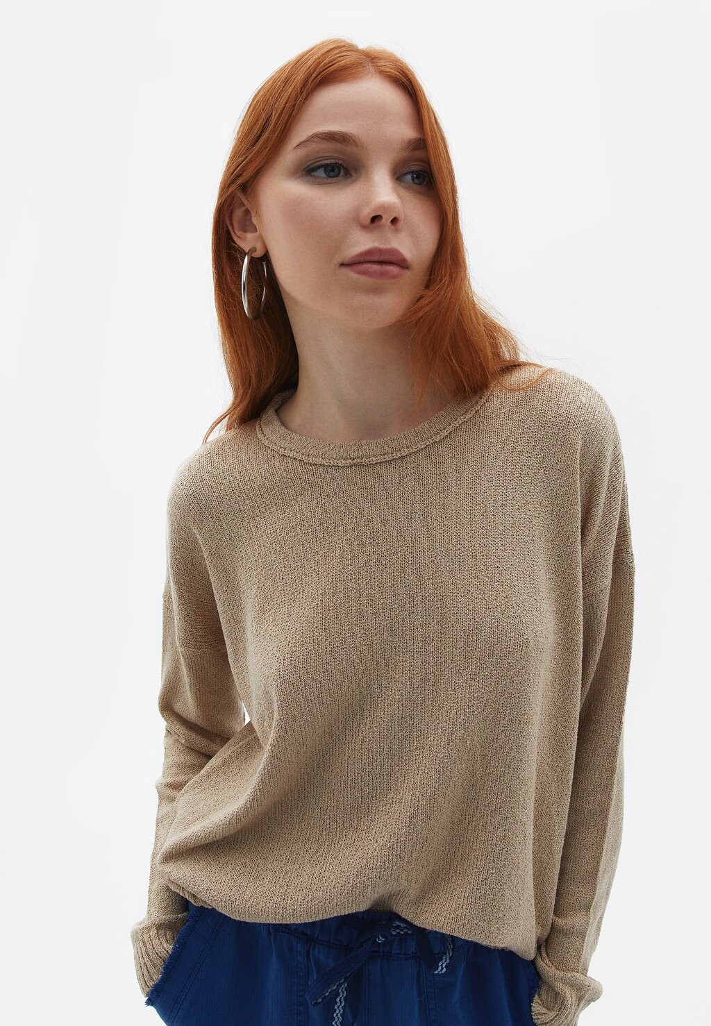 

Свитер OXXO Loose Fit, светло-коричневый оксфорд