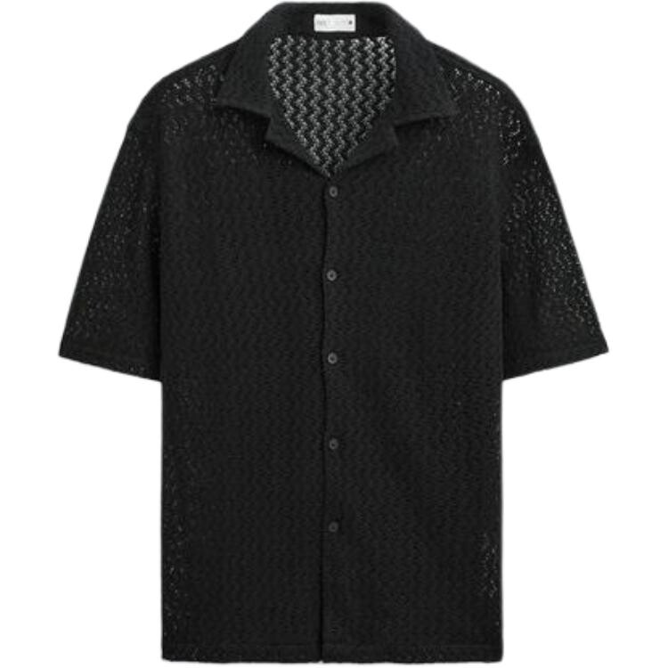 

Рубашка мужская черная Zara, черный