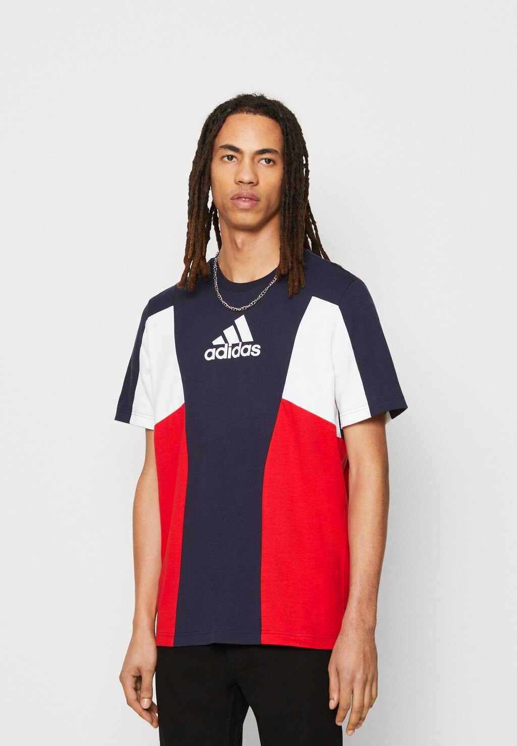 

Футболка с принтом Adidas, синий