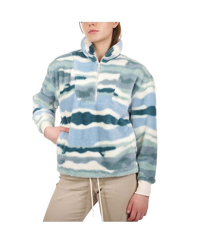 Женская куртка-пуловер с высоким ворсом No Boundaries Mountain and Isles, синий