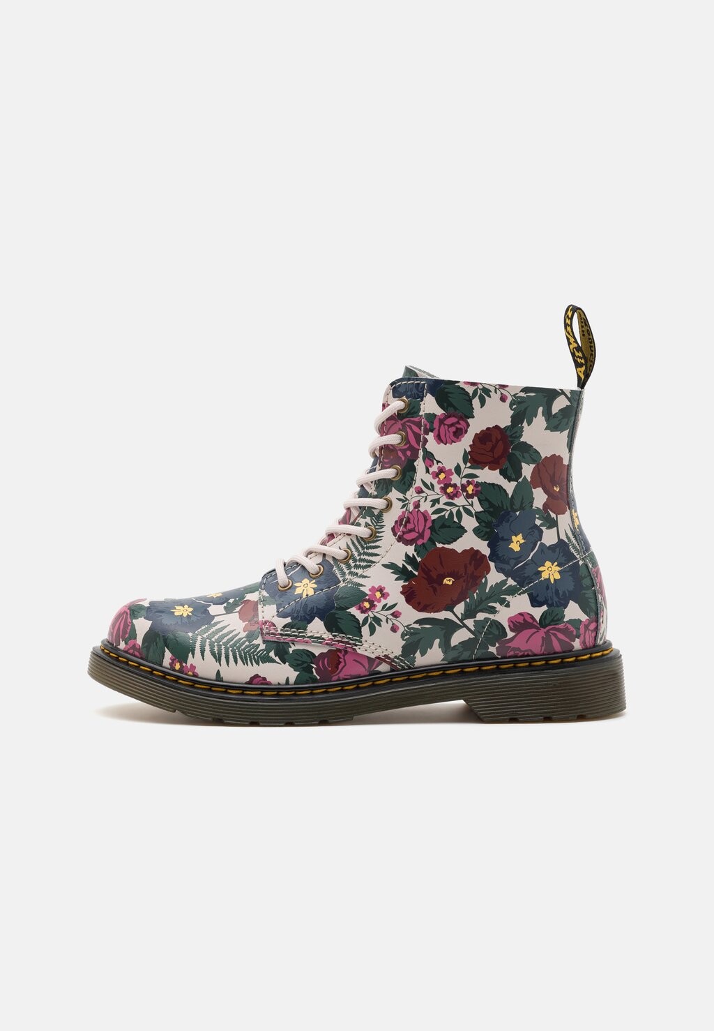 

Ботильоны на шнуровке Dr. Martens, цвет black/multi-coloured