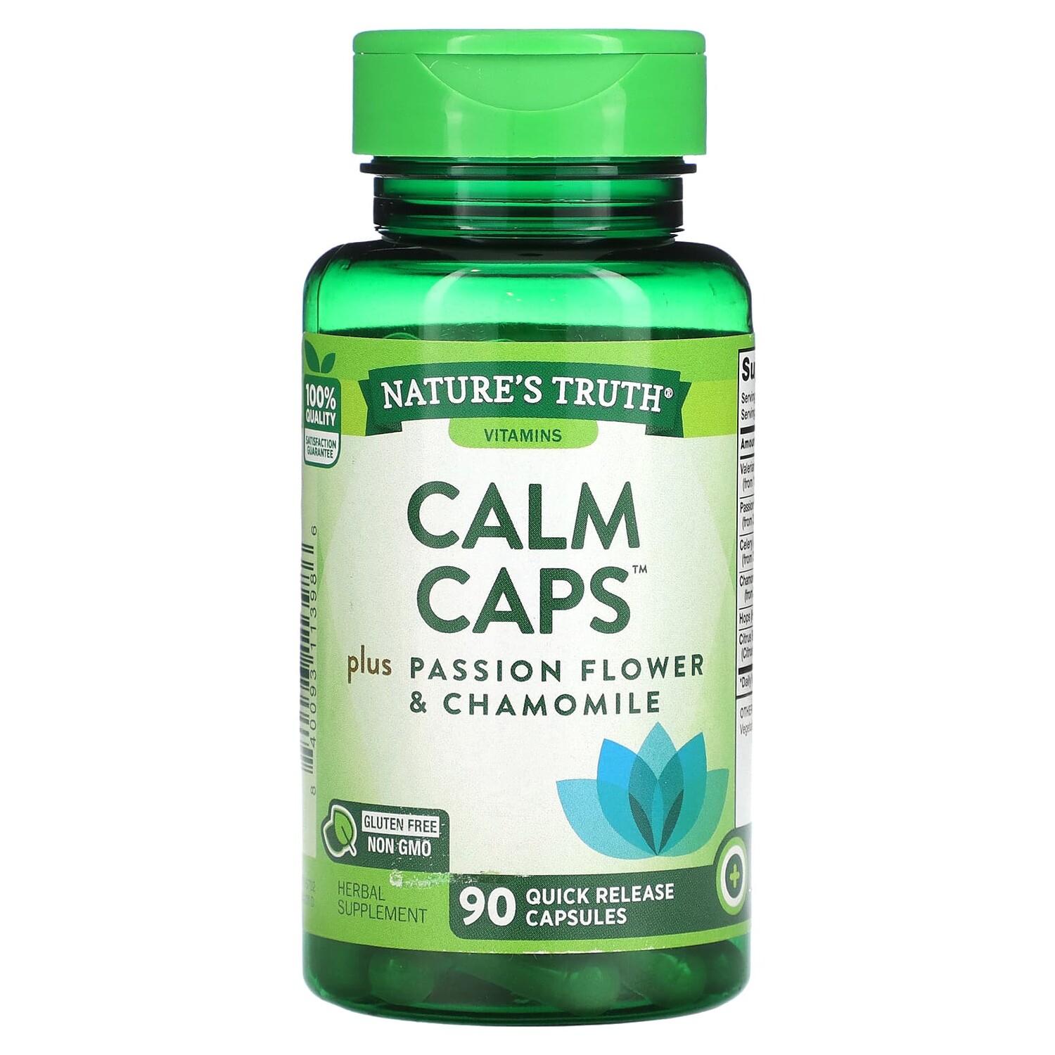 

Calm Caps, 90 капсул с быстрым высвобождением, Nature's Truth