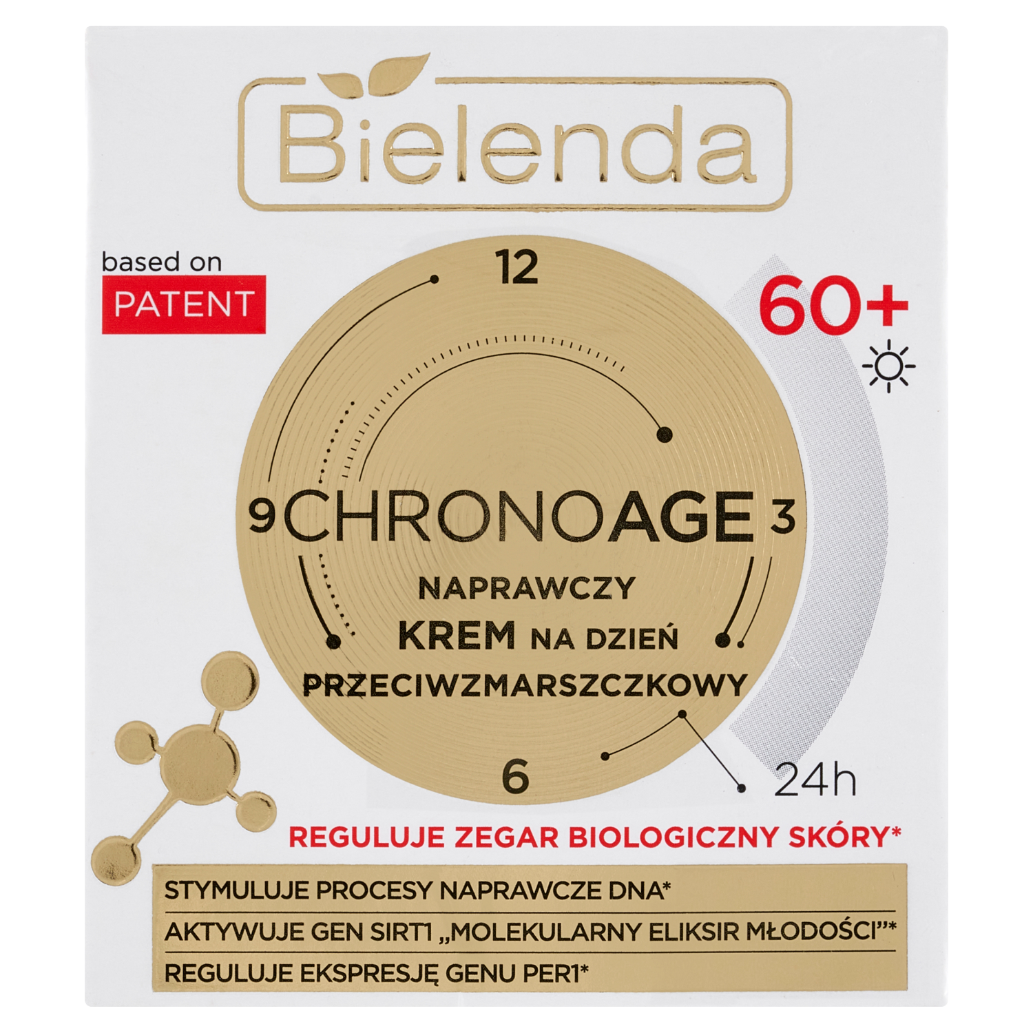 цена Восстанавливающий крем для лица от морщин 60+ на день Bielenda Chrono Age, 50 мл