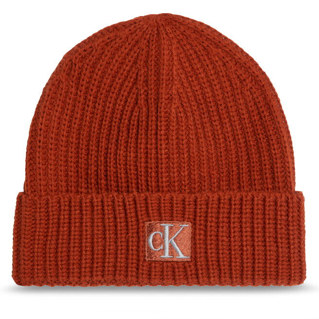 

Шапка Calvin Klein Jeans Monogram, коричневый