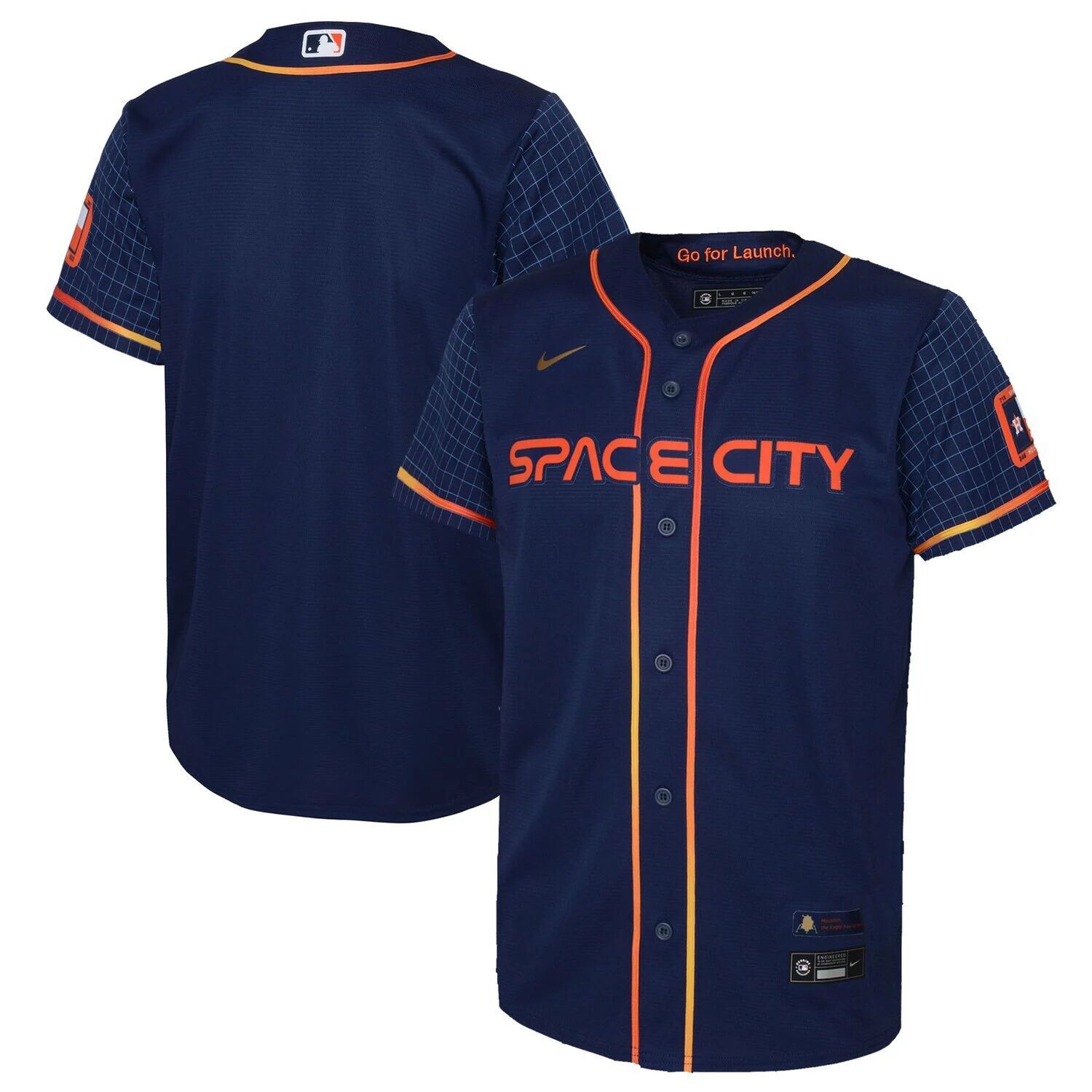 

Реплика Джерси Nike Navy Houston Astros 2022 City Connect для малышей Nike