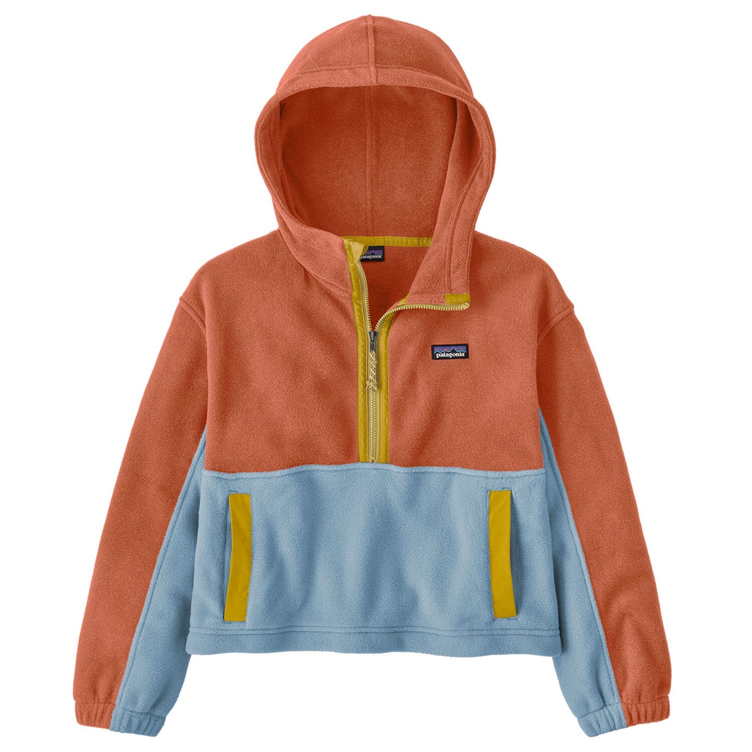 

Пуловер Patagonia Microdini Cropped Hoodie Fleece, цвет Quartz Coral