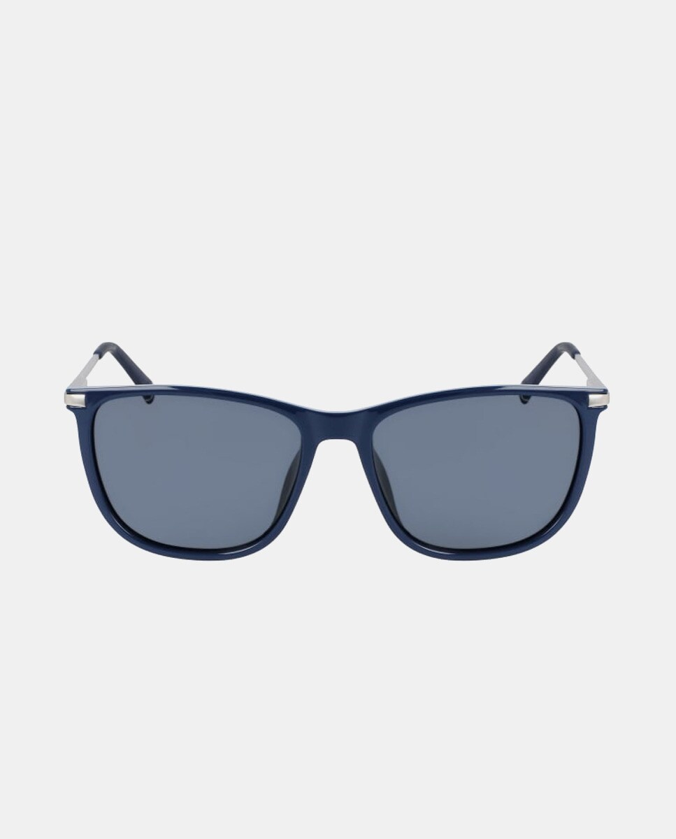 Темно-синие солнцезащитные очки в квадратной оправе с металлическими дужками Nautica, темно-синий